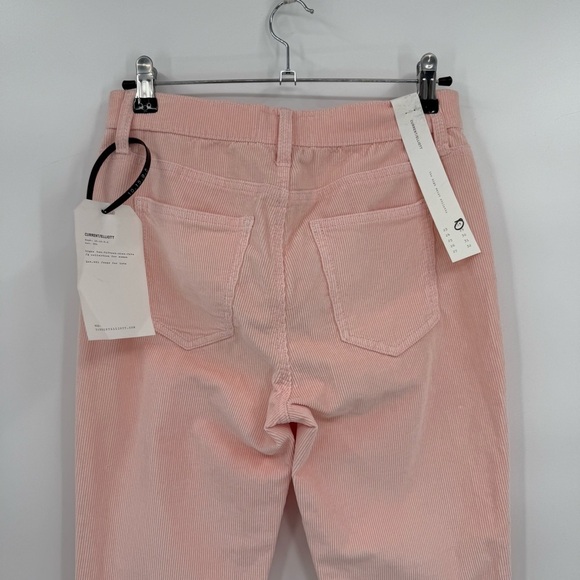 CURRENT/ELLIOTT The High Waist Stiletto Corduroy Pant Color Crystal Pink Size 28 - Picture 7 of 11
